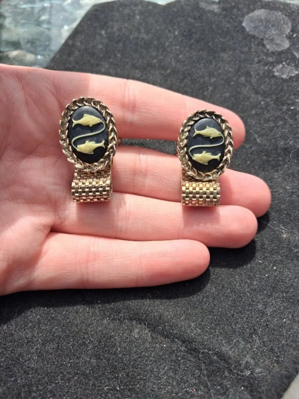 Vintage Fishing cufflinks